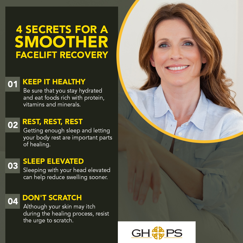 4 Secrets for a Smoother Facelift Recovery [Infographic] img 1