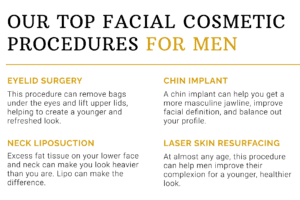 Our Top Facial Cosmetic Procedures for Men